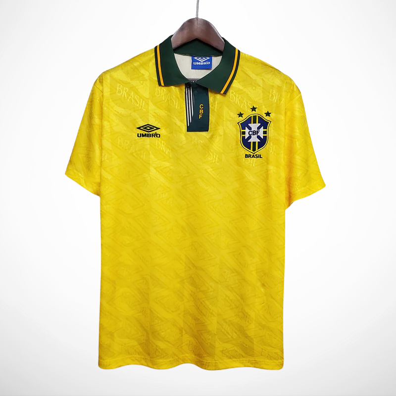 Camisa Seleção Brasil Home - Retrô 1991/93