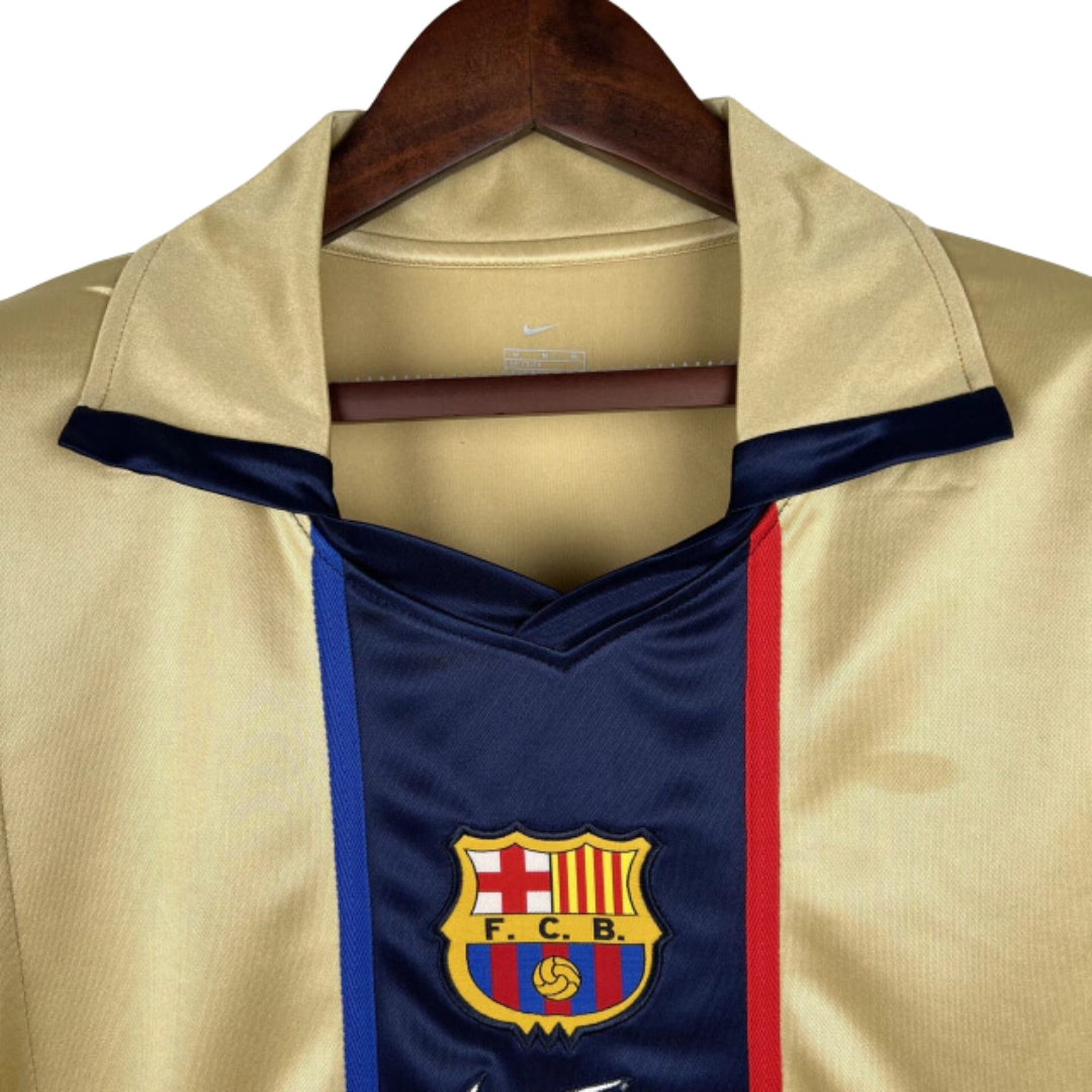 Camisa Retrô Barcelona Dourada 02/2003 Masculino