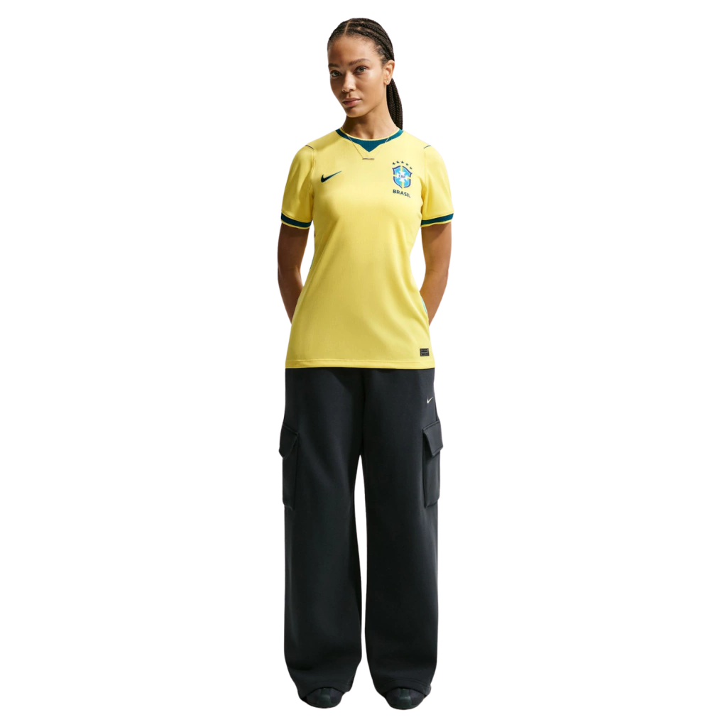 Camisa Brasil I Nike 2026/27 Feminina - Amarela